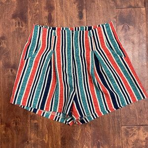 Moon River Striped Bermuda Shorts Sz: M